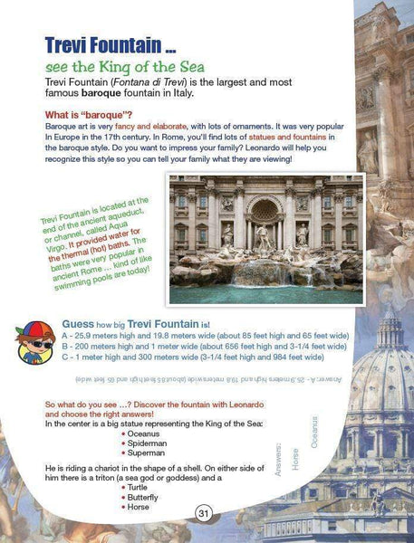 FlyingKids book Kids' Travel Guide - Italy & Rome