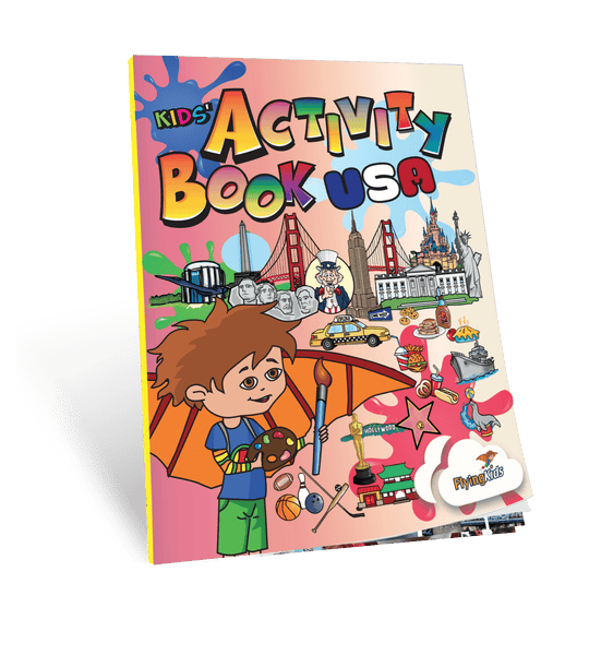 FlyingKids® book Kids' Activity Book - USA
