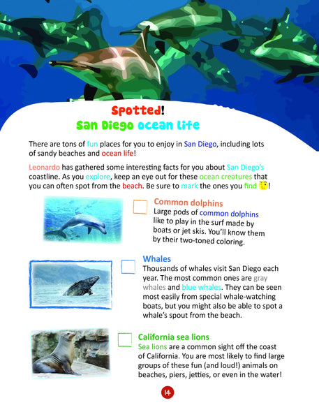 FlyingKids book Kids' Travel Guide - San Diego