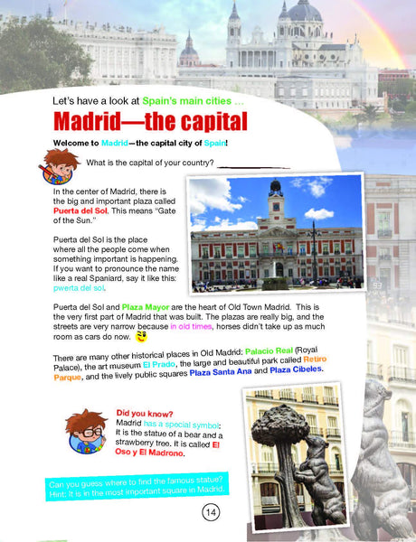FlyingKids book Kids' Travel Guide - Spain