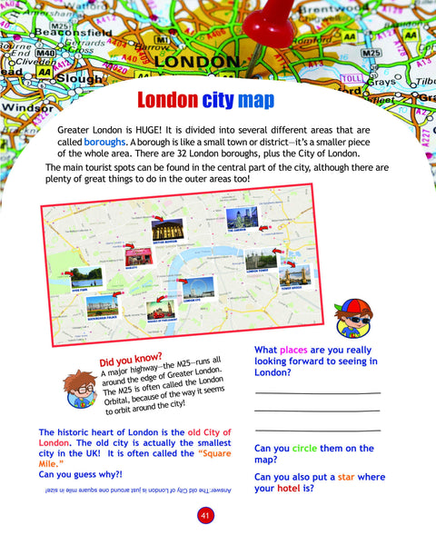 FlyingKids book Kids' Travel Guide - UK & London
