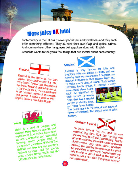 FlyingKids book Kids' Travel Guide - United Kingdom