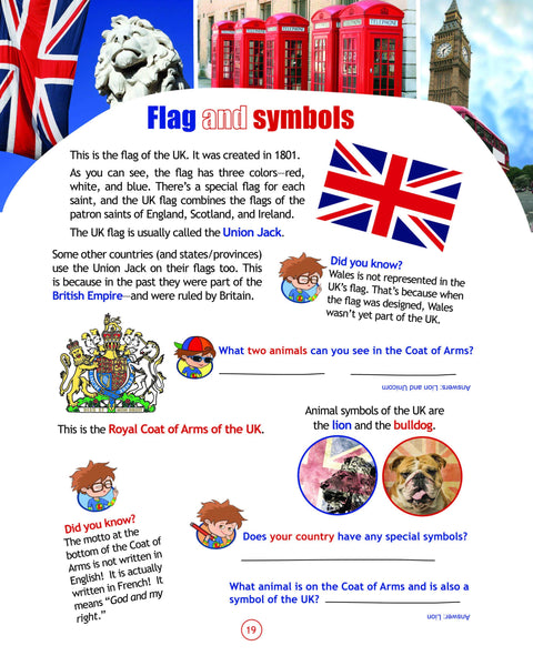 FlyingKids book Kids' Travel Guide - United Kingdom