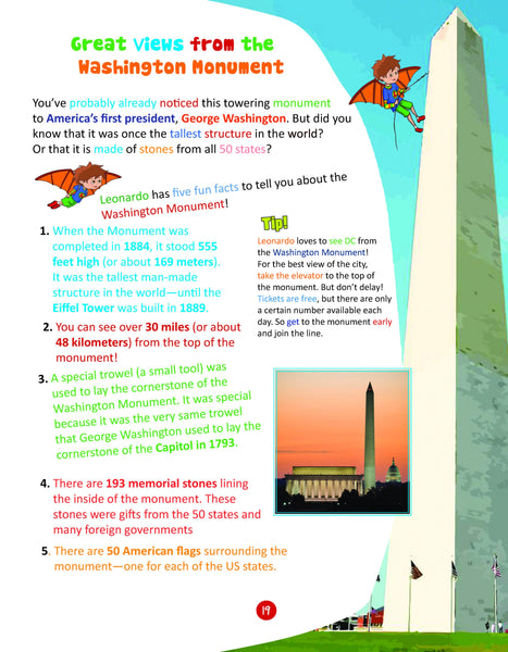 FlyingKids book Kids' Travel Guide - Washington, DC